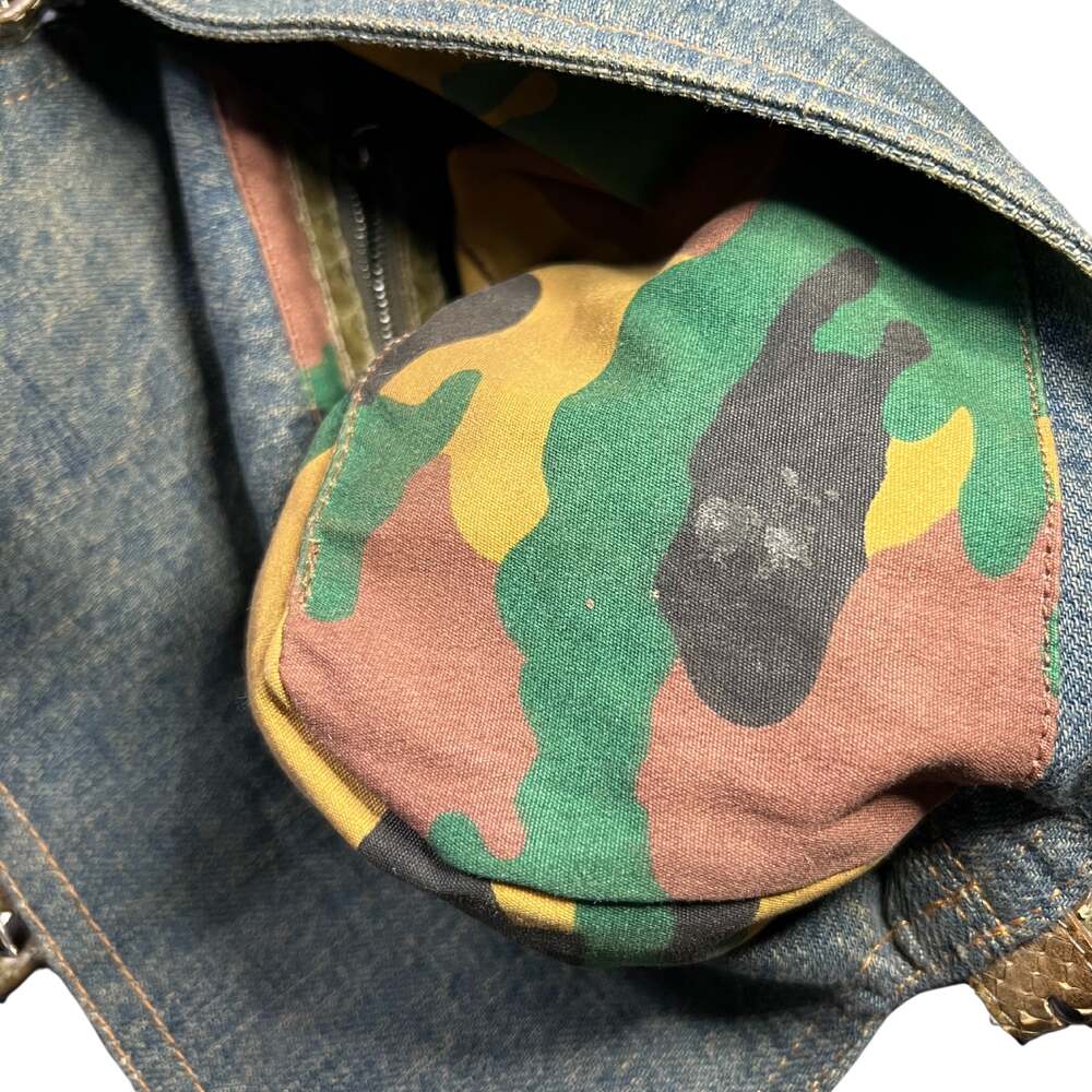 Fendi Denim Snakeskin Baguette - Picture 9 of 10